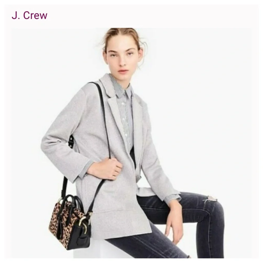 J. Crew Sophie Open-Front Sweater Blazer